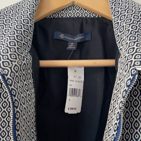 Brooks Brothers Navy Patterned Blazer - Picture 5 of 7